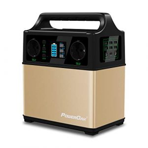 PowerOak 400wh mobiler energiespeicher solar generator lithium ionen power station 2AC 220V 2DC12V QC3.0 USB5V für Camping Reise CPAP Emergency 3-WEGE-AUFLADUNG