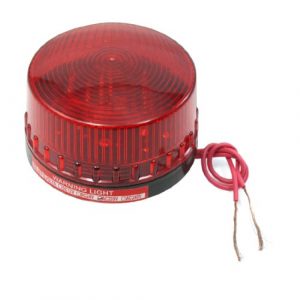 sourcing map AC 220 V Kunststoff Dome Gehäuse Industrieller Notfall Rotes Blinken der Kontrolllampe leuchtet de