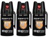 stopnow Pfefferspray Abwehrspray KO-Spray Selbstverteidigung Jet-Sprühstrahl (3 Spray – 3er Sparpack)