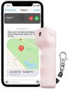 Plegium Smart Mini-Pfefferspray zur Selbstverteidigung. 3-in-1, kostenlose Nachrichten & Notrufe. Schlüsselbund mit magnetischem Schnellverschluss. 3 Meter Reichweite. In Geschenkbox verpackt. (Rosa)