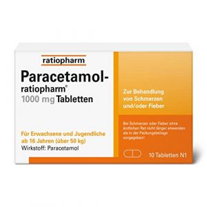 Paracetamol Ratiopharm 1.000 mg Tabletten