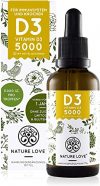NATURE LOVE® Vitamin D3 5000 (50ml flüssig) – Mehrfacher Sieger 2020* – Laborgeprüfte 5000 I.E. pro Tropfen – Hochwertig: sehr hohe Stabilität – Hochdosiert, in Deutschland produziert