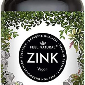 Zink Tabletten – 365 Stück im Jahresvorrat – Hochdosiert mit 25mg je Tagesdosis – Hochwertig: Zink-Bisgylcinat – Laborgeprüft, ohne Zusätze wie Magnesiumstearat – Vegan und in Deutschland produziert