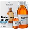Kolloidales Silber 100% natürlich ● 40 PPM (300ml) ● Cosmos Natural zertifiziert ● Mit auffüllbarem 30ml-Spray ● Hohe Konzentration, kleinere Partikeln, höhere Wirksamkeit ● Ebook enthalten