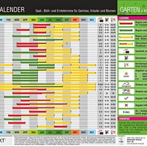 Pflanzkalender: Saat-, Blüh- und Erntetermine für Gemüse, Kräuter und Blumen