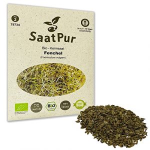 SaatPur Bio Keimsprossen – Keimsaat für Fenchel Sprossen, Microgreen – 10g