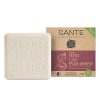 Festes Shampoo von SANTE Naturkosmetik, Glanz-Pflege Shampoo Bar mit Bio-Birkenblatt & pflanzlichem Protein, Für natürlich gesundes Haar, Wie eine Haarseife, Zertifiziert & Vegan, 60 g
