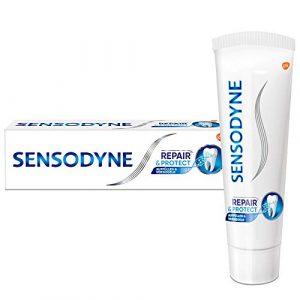 Sensodyne Repair & Protect Zahnpasta, Tägliche Zahnpasta mit Fluorid, 1x75ML, bei schmerzempfindlichen Zähnen