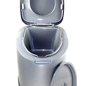 Sesua XL -Eimertoilette,Camping-Toilette,Nottoilette, chemietoilette toiletteneimer Sanitär Farbe GRAU Deluxe