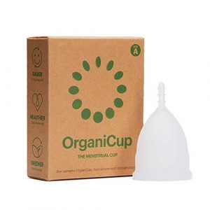 OrganiCup Menstruationstasse – Größe A/Klein – Gewinner des AllergyAwards 2019 – FDA-zugelassen – Weiches, flexibles, wiederverwendbares medizinisches Silikon