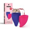 Fun Factory FUN CUP Explore Kit – Ergonomische Menstruationstassen – Designt für optimalen Sitz – Made in Germany (2 Cups – Groß/klein)