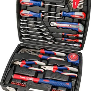 kwb Werkzeug-Koffer inkl. Schrauber-Bits, 42-teilig, gefüllt, robust und hochwertig, ideal für den Haushalt o. die Garage, GS geprüft, im praktischen Kunststoffkoffer