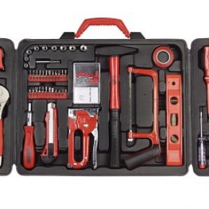 Brüder Mannesmann M29065 Universal Haushalts-Werkzeugkoffer, 60-tlg