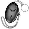 MUTUAL Persönlicher Alarm, Personal Alarm, Panikalarm schlüsselanhänger, 140DB Security Alarm mit LED-Licht für Frauen Mädchen und ältere Menschen (Schwarz)