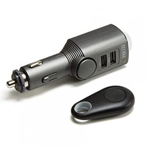 Technaxx AUTO Alarm mit Bewegungserkennung + Fernbedienung und Autoladegerät 2x USB, (TX-100)