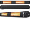 KESSER Infrarot Heizstrahler 3000W IR-Gastro-Bar Heizstrahler Quarzstrahler Infrarot-Heizstrahler Terrassenheizer Wickeltischstrahler, Infrarot, Wand-Heizstrahler (3000W Black)