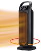 Heizlüfter Mobile Heizgerät 2000w/ 1200w Mit Automatischer 70°Oszillation, Höhe 51cm, Turmraum Heizung, 2 Modi 3 Stufen Warm & Tiefen, Thermostat, Oszillierend, Überhitzungs und Umkippschutz – Schwarz