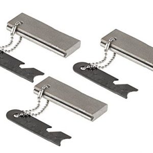 Semptec Urban Survival Technology Magnesium Feuerstab: Magnesium-Feuerstarter mit integr. Feuerstein & Metallschaber, 3er-Set (Feuerstein Anzünder)