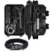 Emergency Survival Kit 11 in 1 Outdoor Survival-Ausrüstungswerkzeug mit Survival-Armband, geeignet für Reisen, Wandern, Klettern, Jagen