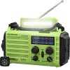 AM/FM/SW Baustellenradio Kurbelradio, Tragbares 5-Wege Wetter Radio mit Solar,Dynamo Handkurbel,Power Bank,LED Camping Licht,SOS-Alarm,Kompass,USB-Anschluss zum Aufladen des Mobiltelefons im Notfall