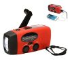 Comtervi Solar Radio mit Handkurbel Kurbeldynamo LED Taschenlampe Notfall Ernstfall Powerbank USB Handy Ladegerät Kurbelradio FM/AM Notfallradio für Wandern Camping Outdoor