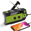 Efluky Solar Radio AM/FM/NOAA Kurbelradio Tragbar USB Wiederaufladbar Notfallradio mit 4000mAh Power Bank, Led Taschenlampe, SOS Alarm und Leselicht für Camping, Survival, Reisen, Notfall (Schwarz)