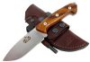 AXARQUIA Cocobolo – Premium Qualität – professionell Überlebensmesser, Gürtelmesser, Outdoor/Survival Messer, Jagdmesser, Stahl MOVA-58, Lederscheide + Feuerstahl. Entworfen