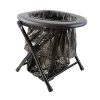 Keepa Klappbare Camping Outdoor Toilette schwarz inkl. Müllsäcke und praktischem Befestigungsring