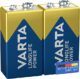 VARTA Longlife Power 9V Block 6LR61 Batterie (2er Pack) Alkaline E-Block Batterien -ideal für Feuermelder Rauchmelder Stimmgerät