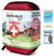 URBAN MEDICAL Premium Erste Hilfe Set aus Deutschland DIN 13167 + Regenponcho + Rettungsdecke | Camping Sport Reisen