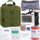 GRULLIN Survival Erste-Hilfe-Sets 39 Stück Tragbare israelische Bandage Tourniquet Splint Rolle EMT-Schere Survival Bag, praktische professionelle Erste-Hilfe-Sets für Outdoor, Raum, Auto（Army Green）